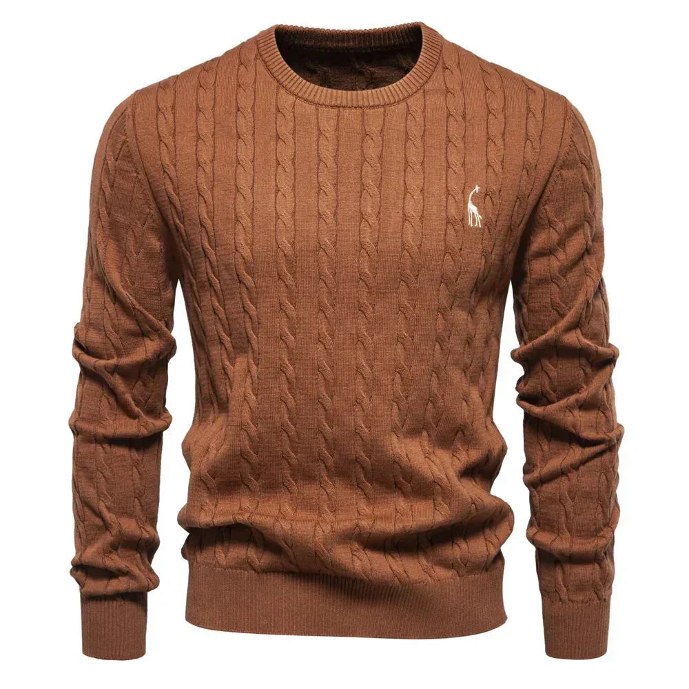 Falkner Strikkemoderne Herrepullover