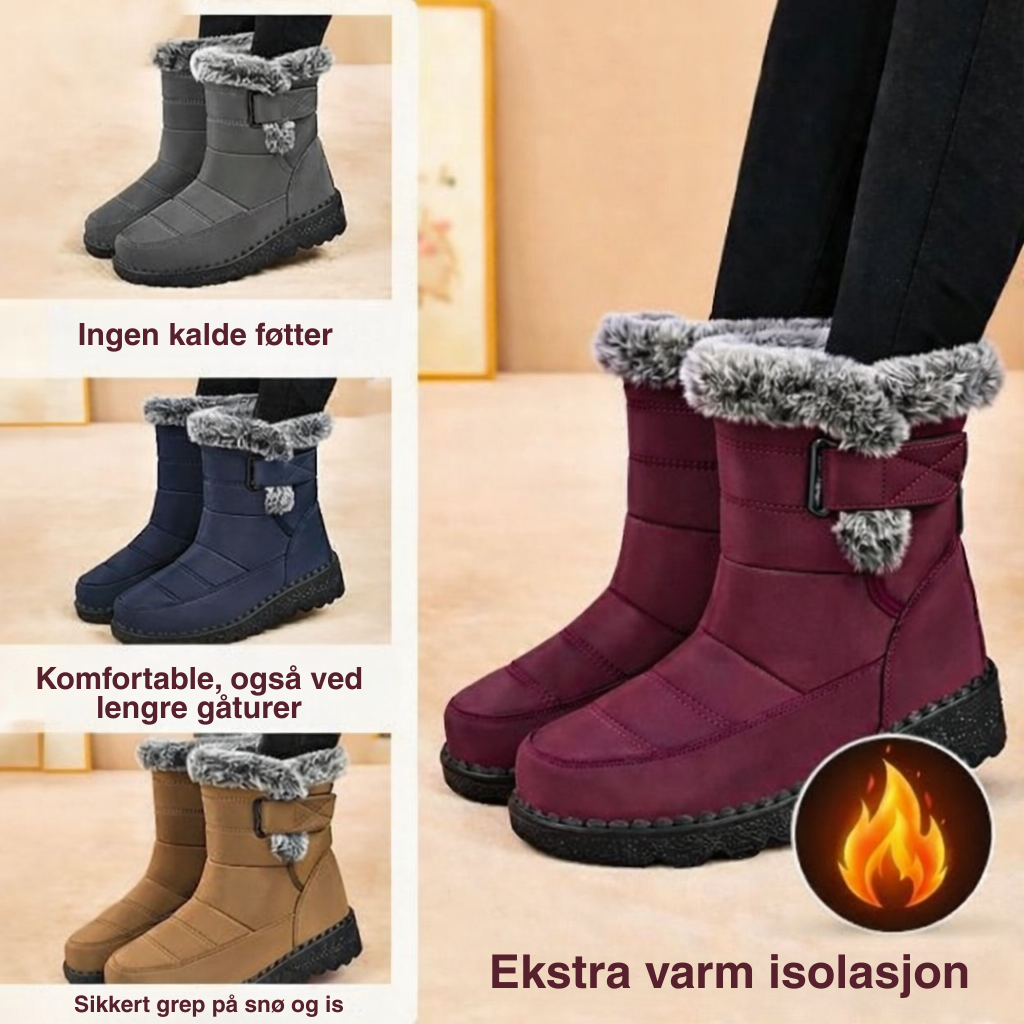 Vinterankelstøvler – Fôret med fleece, sklisikre og vannavvisende