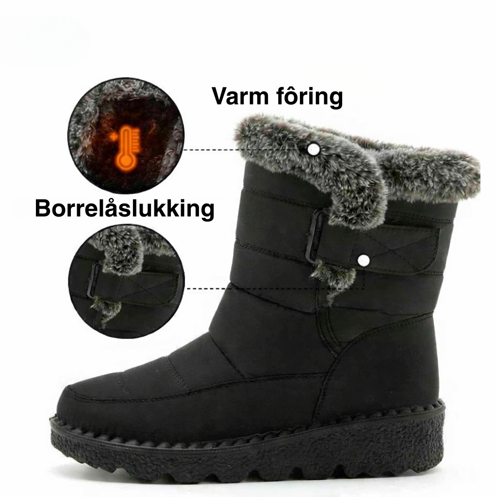 Vinterankelstøvler – Fôret med fleece, sklisikre og vannavvisende