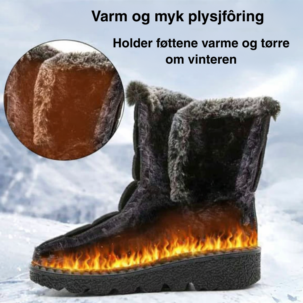 Vinterankelstøvler – Fôret med fleece, sklisikre og vannavvisende